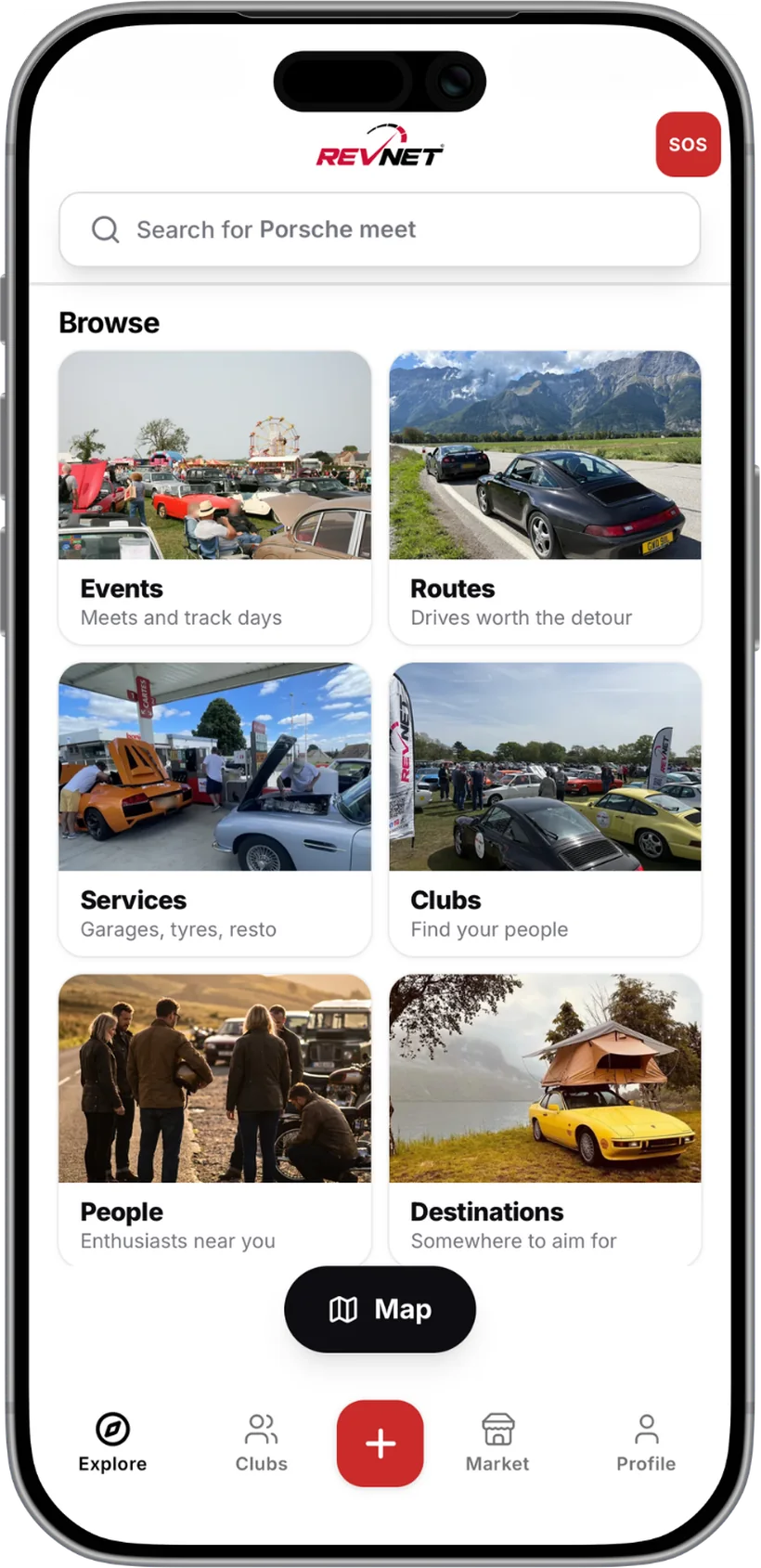RevNet — explore events, routes, clubs and services on one map